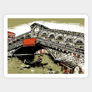 An iconic bridge. Sticker